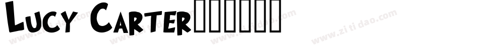 Lucy Carter字体转换